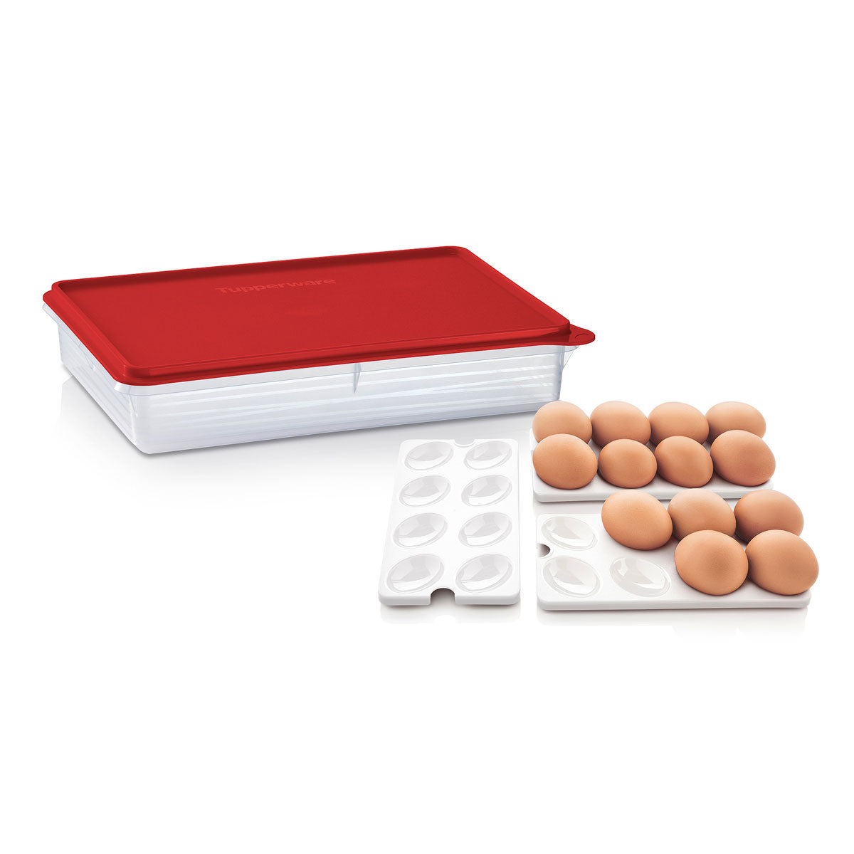 Tupperware® Snack-Stor® Large Storage Container with 3 Egg Tray Inserts - Image 6