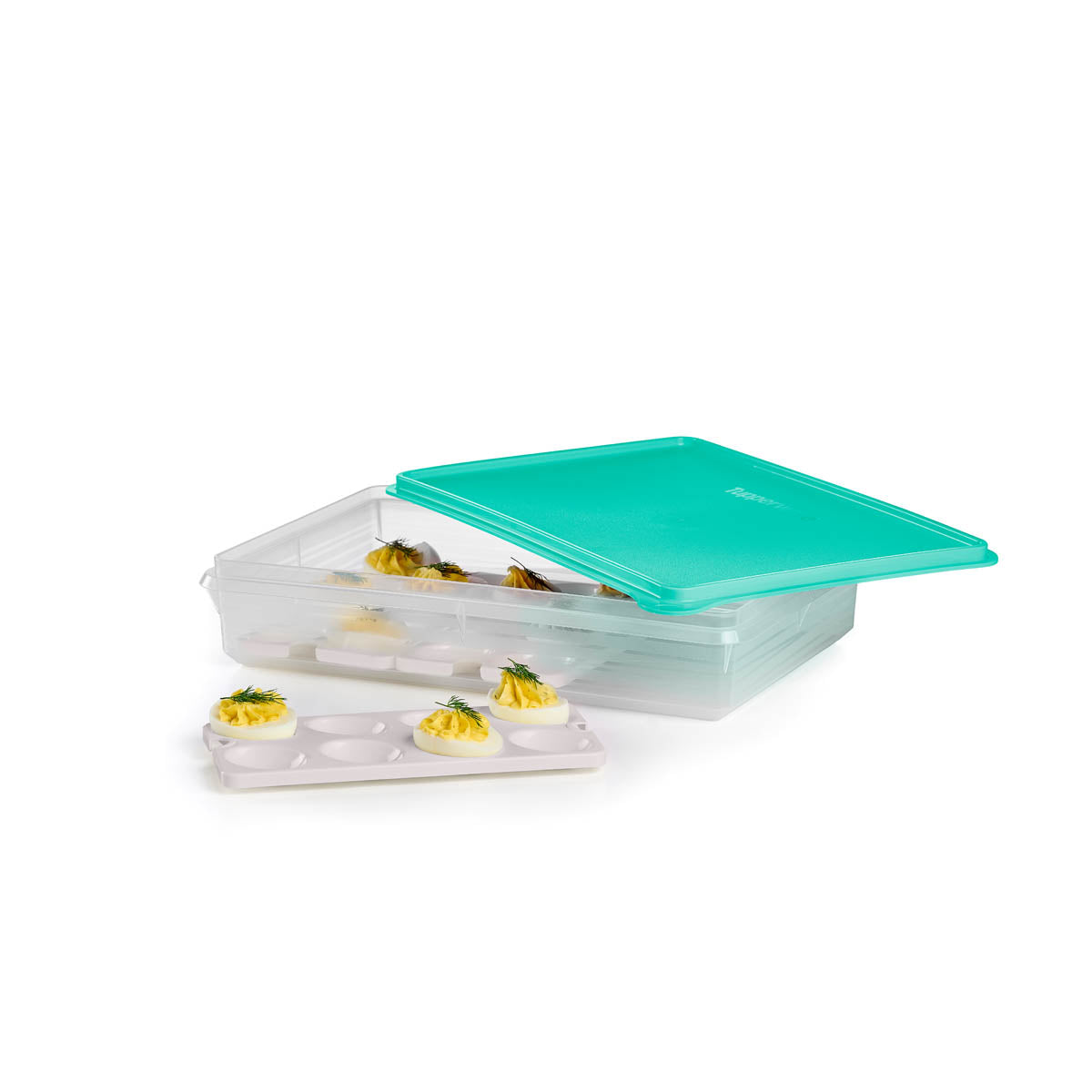 Tupperware® Snack-Stor® Large Storage Container with 3 Egg Tray Inserts - Image 3