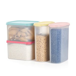 Tupperware? Modular Mates? | 4-Piece Set | Oval 4 & Square 2 Containers