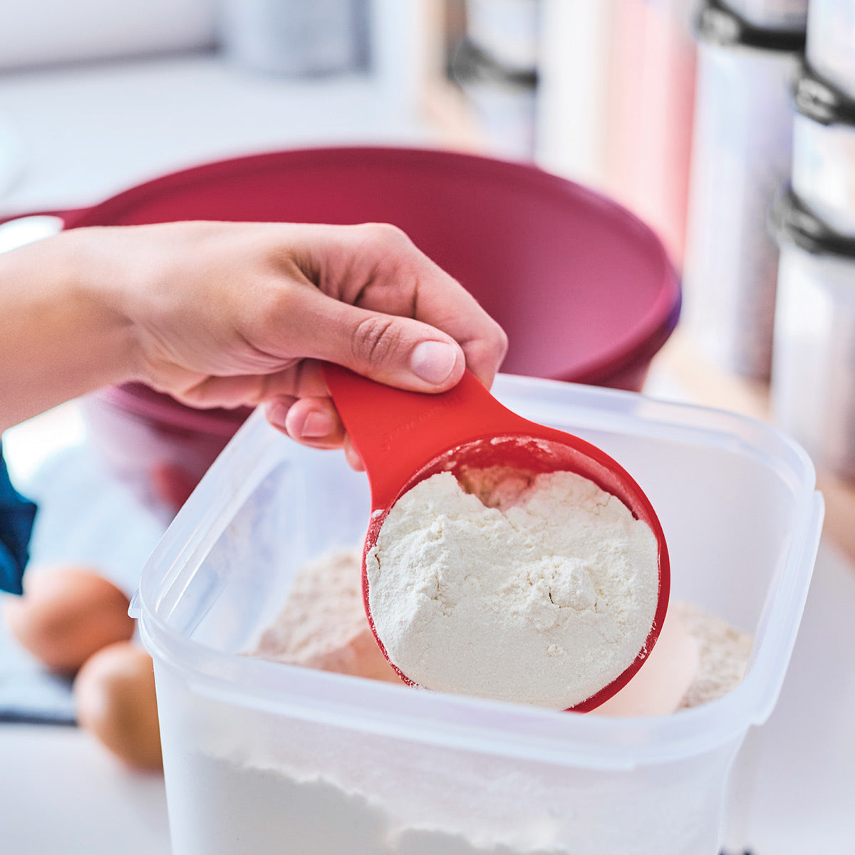 Tupperware? Modular Mates? | 4-Piece Set | Oval 4 & Square 2 Containers - Image 3